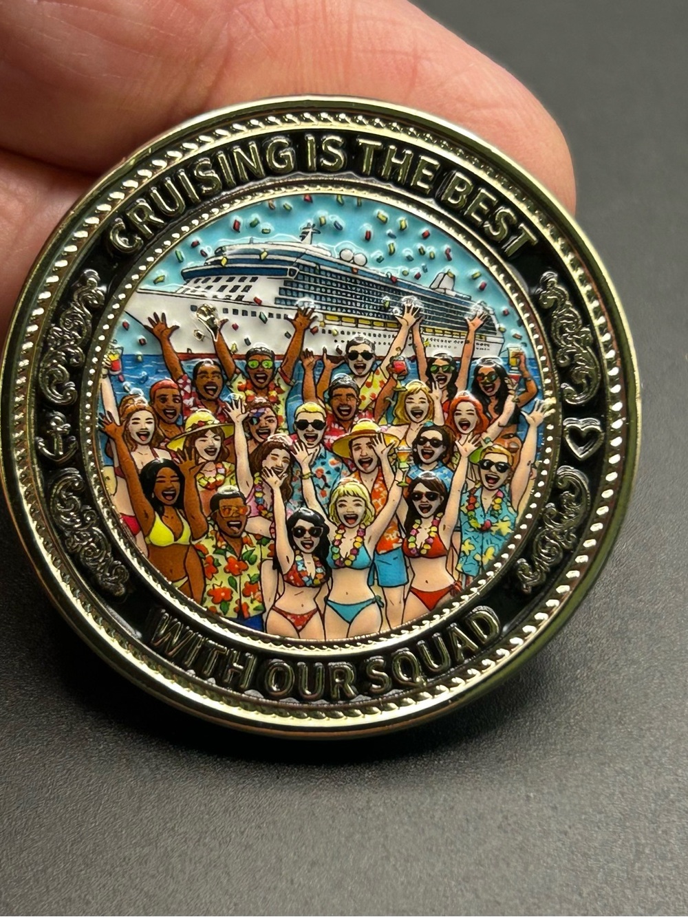 Cruising with our squad gift challenge coin-Cruise Lovers Collection NEW!
